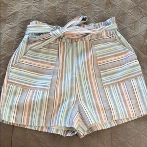 NWT Paper Bag Shorts from Franscesca’s